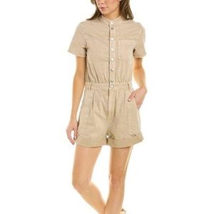 ba&sh Women's Natural Daquiri Linen-blend Romper